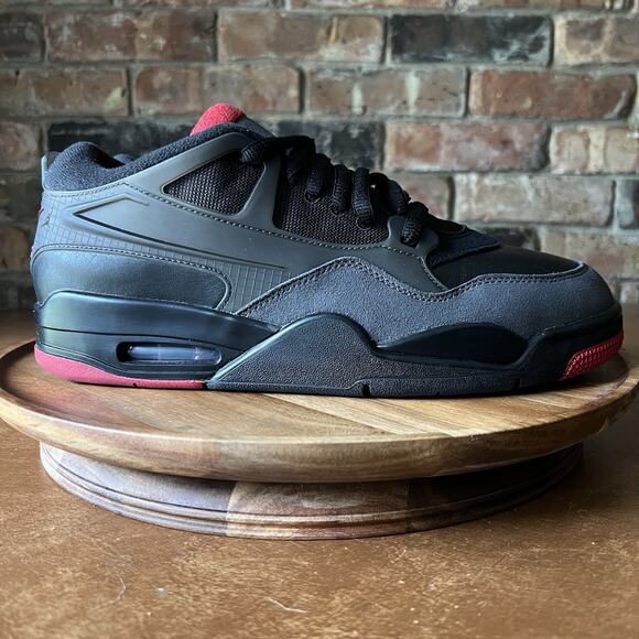 Nike Air Jordan 4 RM Bred Red Black Men's 11 Shoes Sneakers - Picture 9 of 16